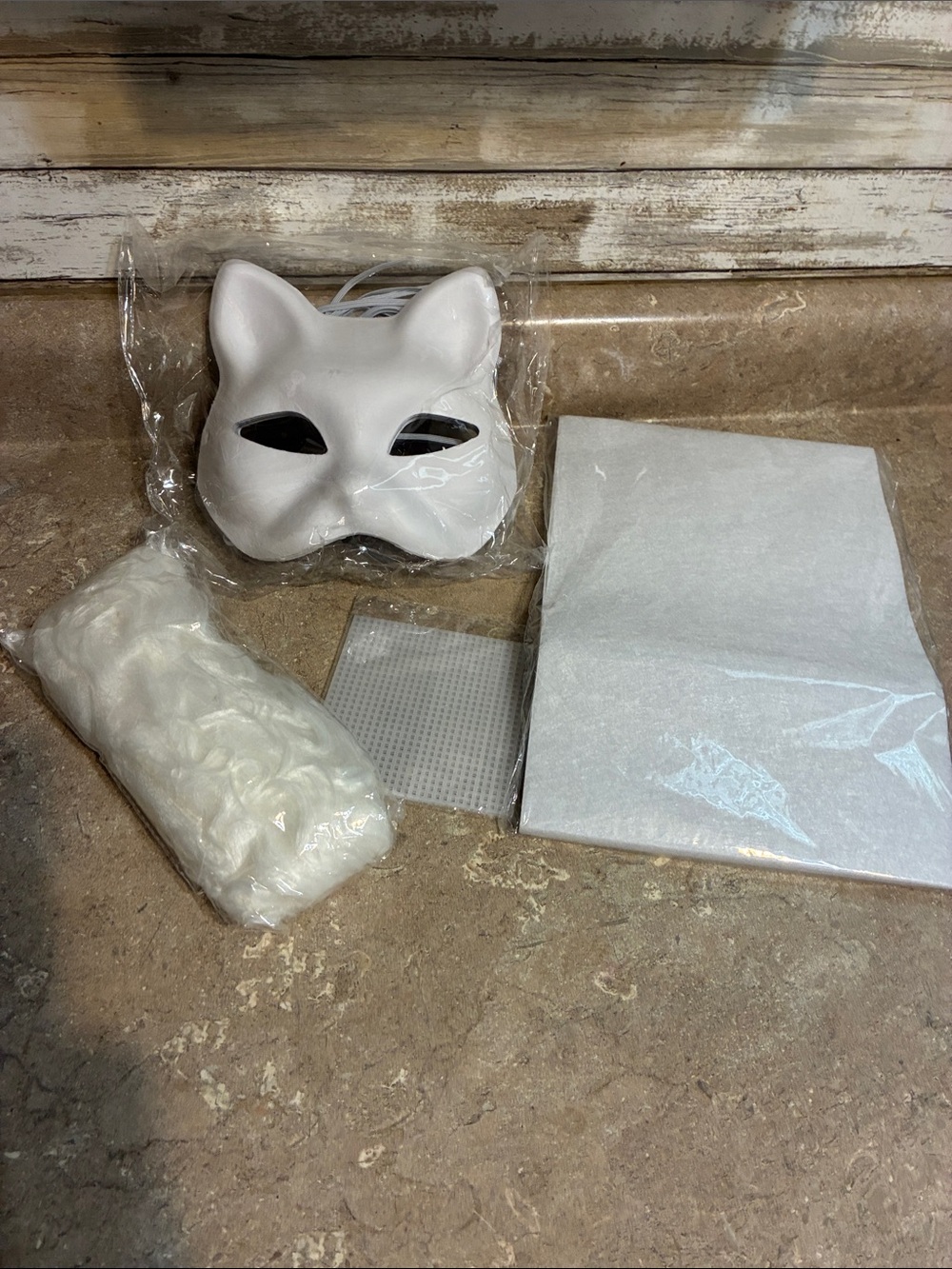White Cat Mask 6 Party Kit - Unbranded